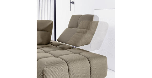 ECKSOFA  in Struktur Beigebraun  313/233 cm  - Beigebraun/Schwarz, Design, Kunststoff/Textil (313/233cm) - Belluti