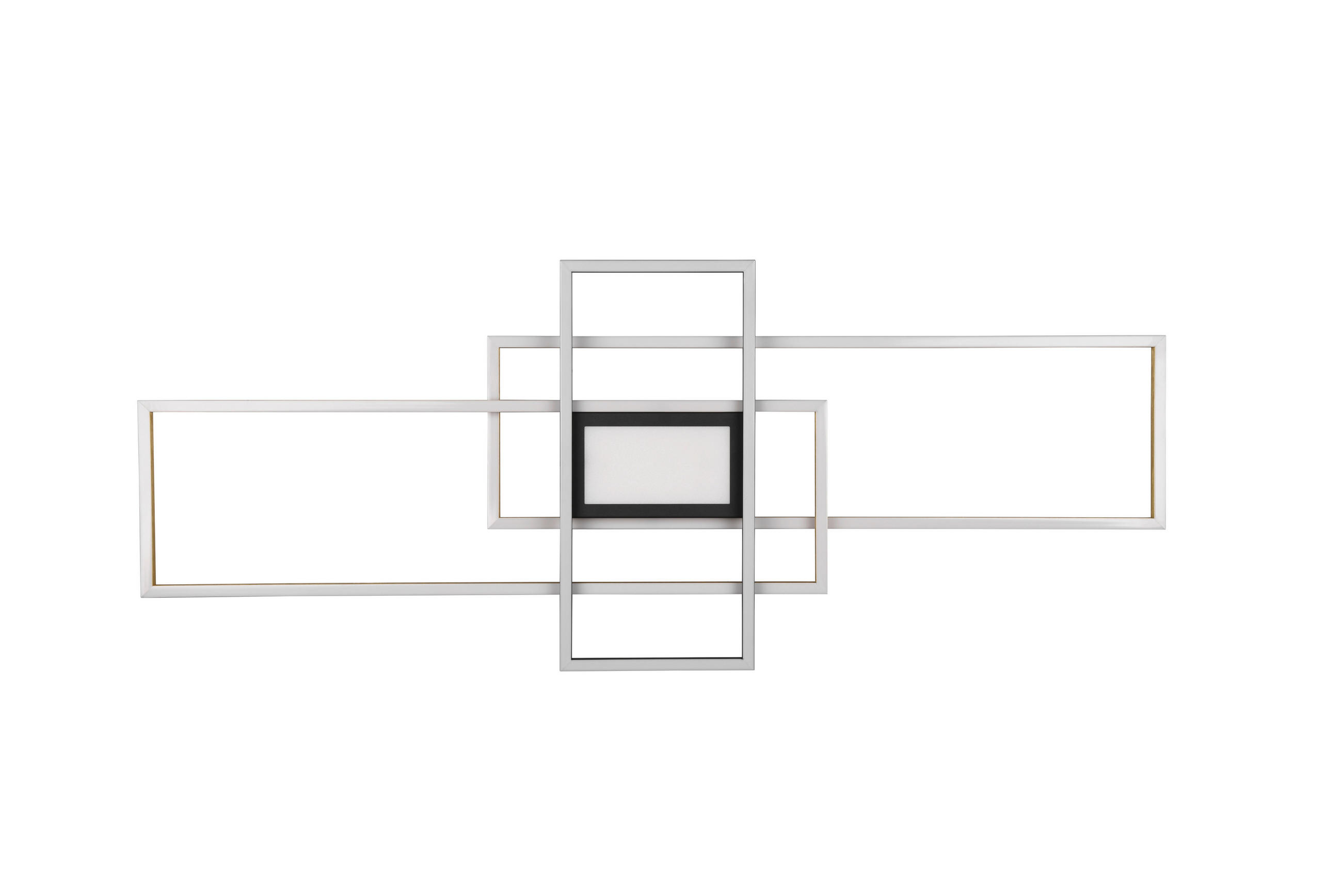 Trio Leuchten Led-Deckenleuchte Irvine Messing 42x6.5x105 cm