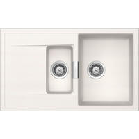 SPÜLE MONO D-150-A / MOND150APOL  - Weiß, Basics, Stein (86/51cm) - Schock