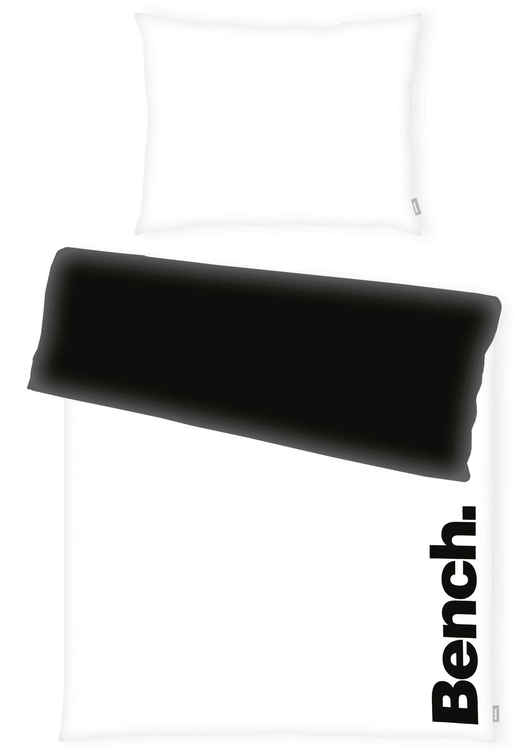 BETTWÄSCHE Renforcé 140/200 cm  - Schwarz/Weiß, KONVENTIONELL, Textil (140/200cm) - Bench
