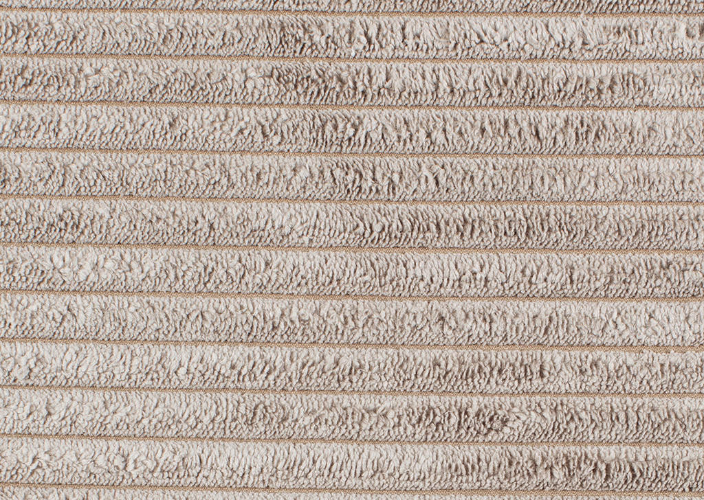 WOHNLANDSCHAFT Taupe Cord  - Taupe/Chromfarben, KONVENTIONELL, Kunststoff/Textil (180/376/180cm) - Carryhome