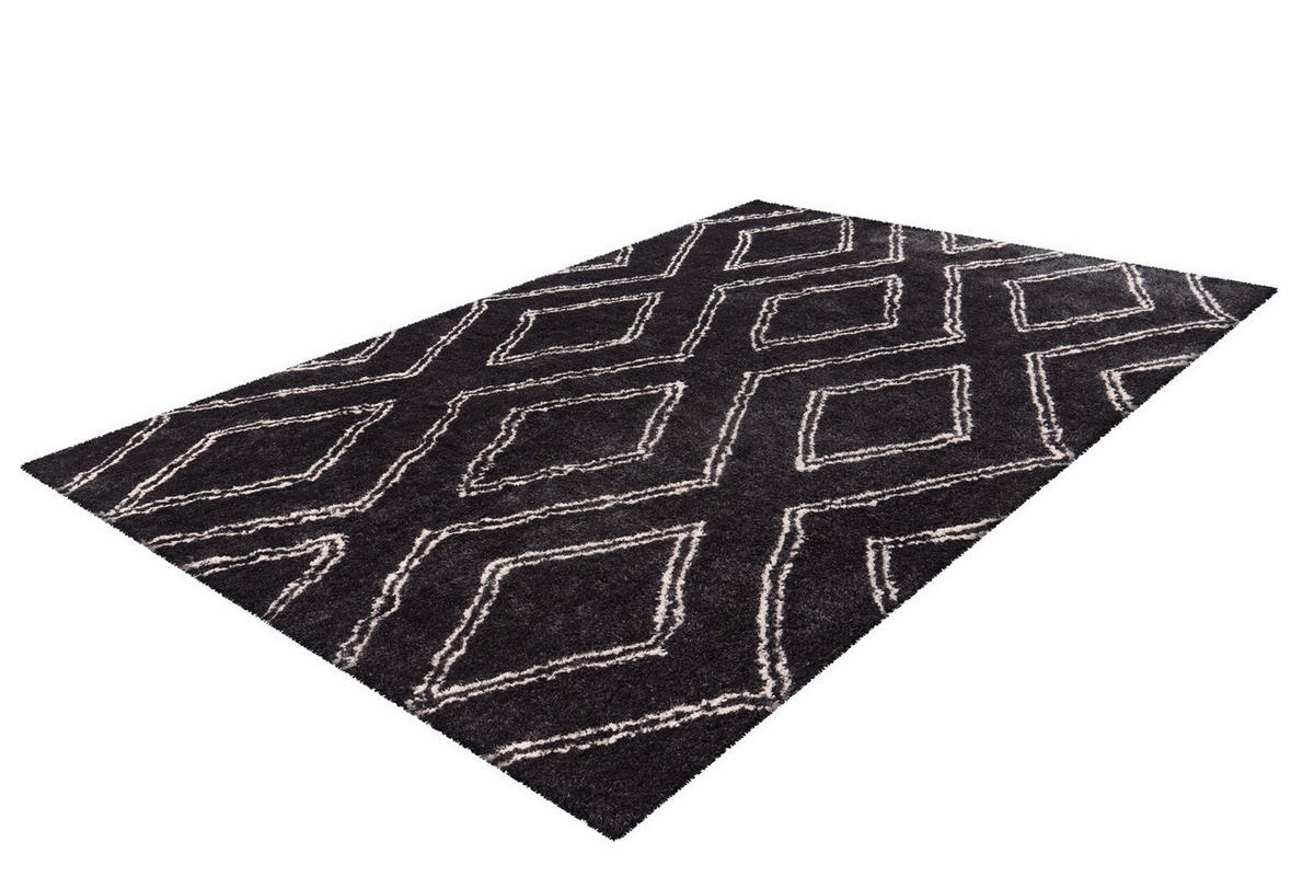 HOCHFLORTEPPICH 160/230 cm Orlando 225 Anthrazit Anthrazit  - Anthrazit, KONVENTIONELL, Textil (160/230cm)