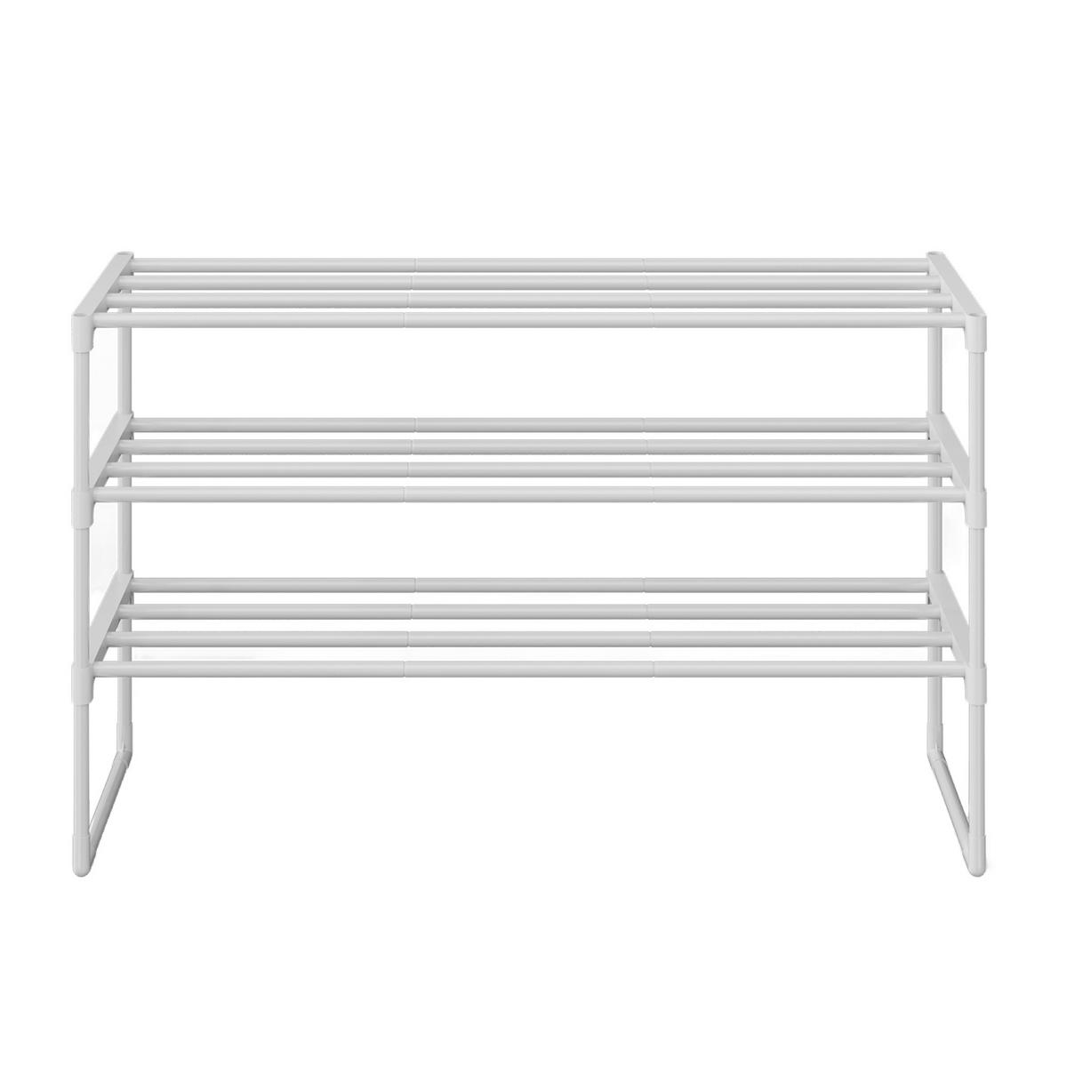 SCHUHREGAL Weiß  - Weiß, Trend, Kunststoff/Metall (92/55/30cm) - Boxxx