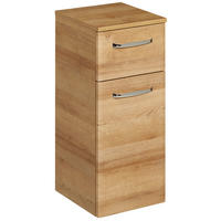 DULAP INFERIOR 30/72/33 cm  - culoare lemn stejar/culoare crom, material pe bază de lemn (30/72/33cm) - Xora
