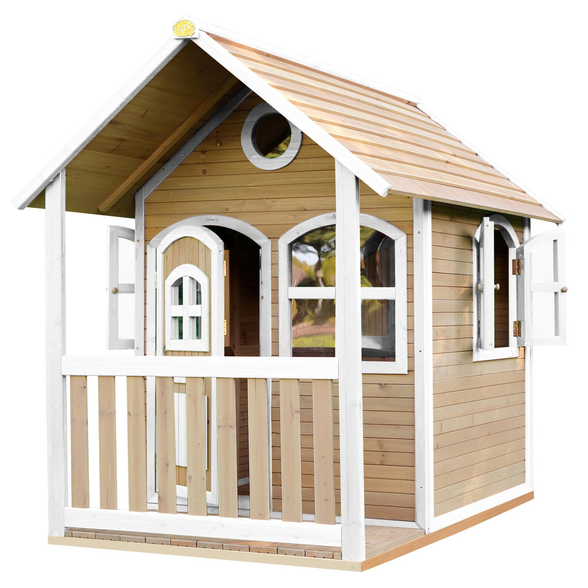 SPIELHAUS ALEX 137/178/191 cm axi  - Weiss/Braun, Basics, Holz (137/178/191cm)