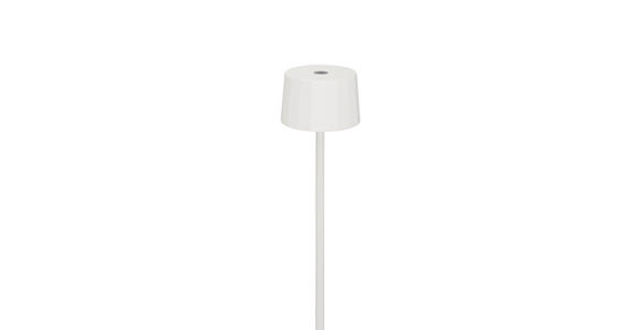 AKKU-STEHLEUCHTE 16/120 cm - Weiß, Design, Kunststoff/Metall (16/120cm) - Dieter Knoll