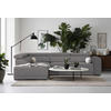 ECKSOFA Anthrazit Struktur  - Anthrazit/Schwarz, Design, Kunststoff/Textil (205/284cm) - Xora