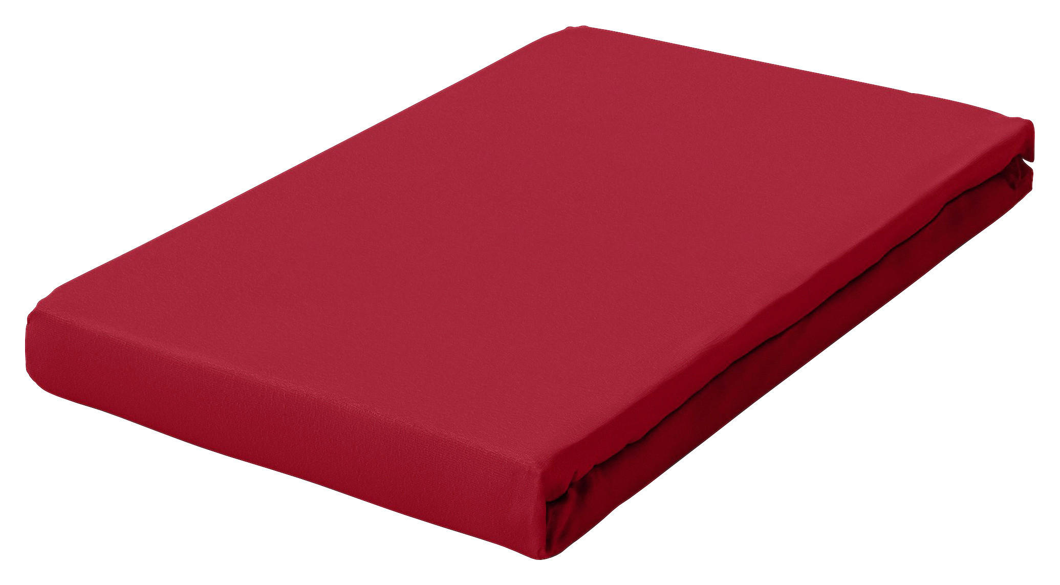 BOXSPRING-SPANNLEINTUCH 90-100/190-220 cm  - Dunkelrot, Basics, Textil (90-100/190-220cm) - Schlafgut