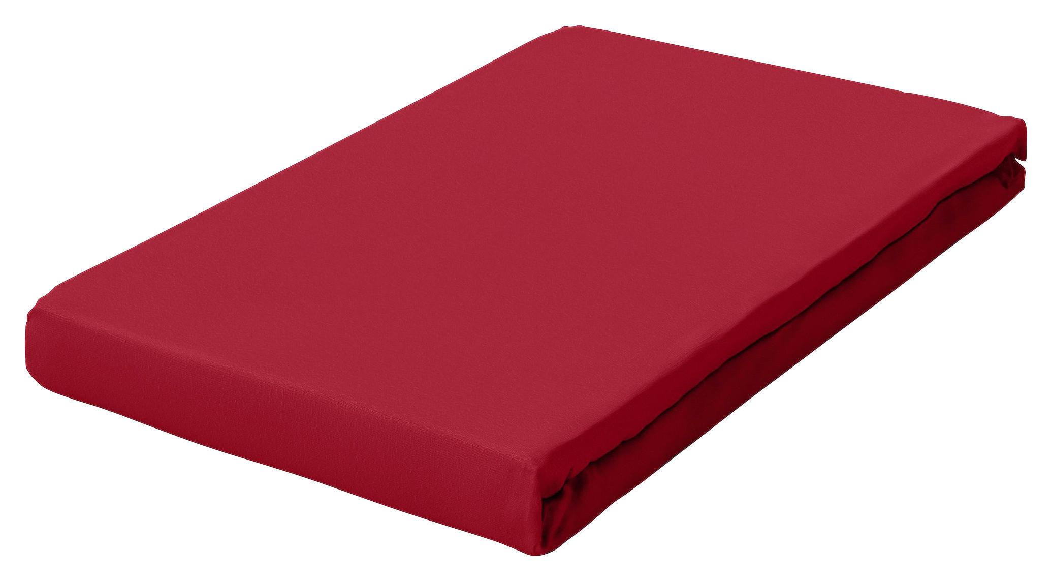 BOXSPRING-SPANNLEINTUCH 90-100/190-220 cm Jersey - Dunkelrot, Basics, Textil (90-100/190-220cm) - Schlafgut