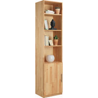 REGAL  50/213/41 cm Erlefarben  - Chromfarben/Erlefarben, Natur, Holz/Metall (50/213/41cm) - Linea Natura