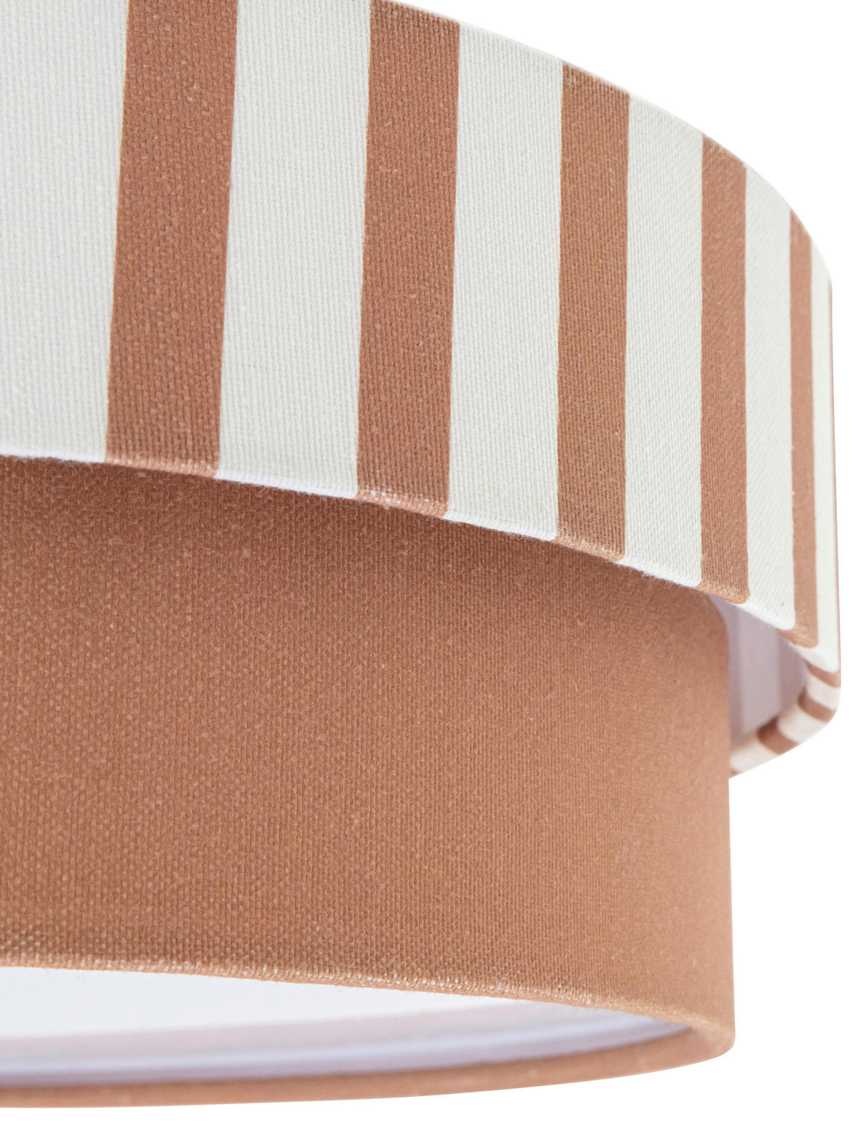 DECKENLEUCHTE  37/13 cm    - Braun/Naturfarben, MODERN, Kunststoff/Textil (37/13cm) - Novel