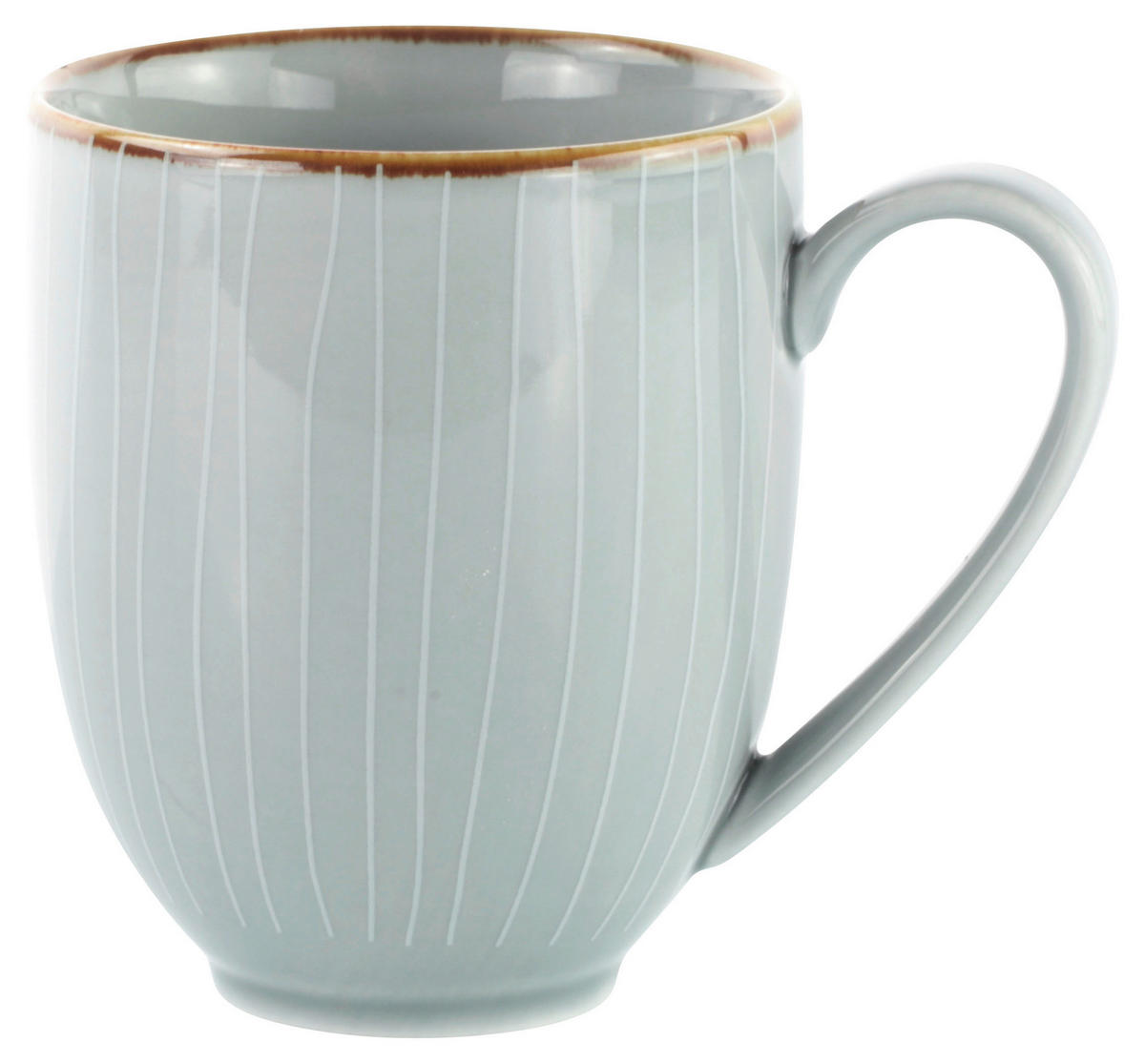 KAFFEEBECHER 400 ml  - Grau, Design, Keramik (400ml) - Landscape