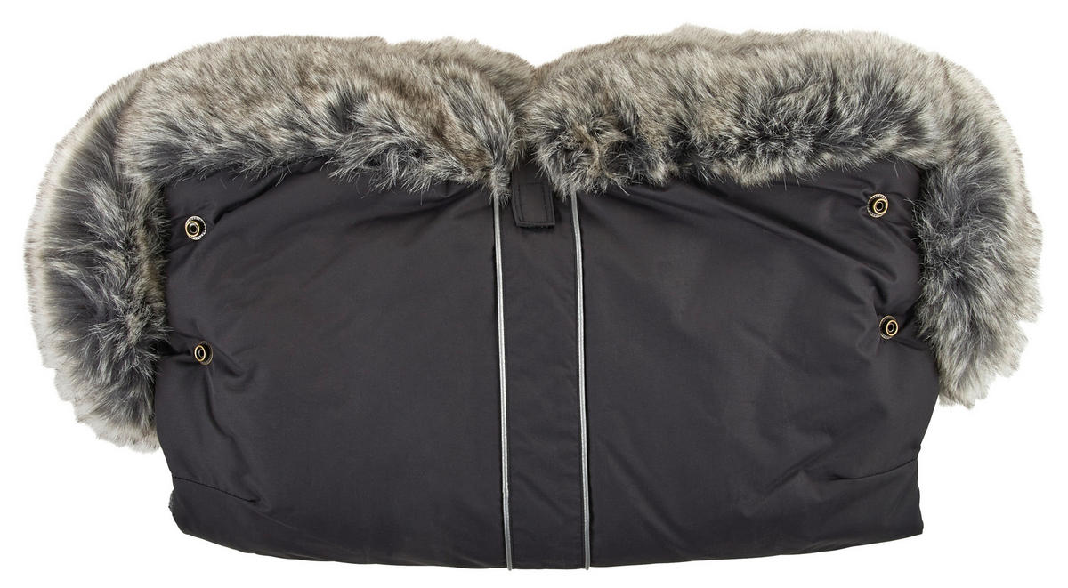 MUFF Eisbär  - Schwarz, Basics, Textil (65/35/6cm) - Jimmylee