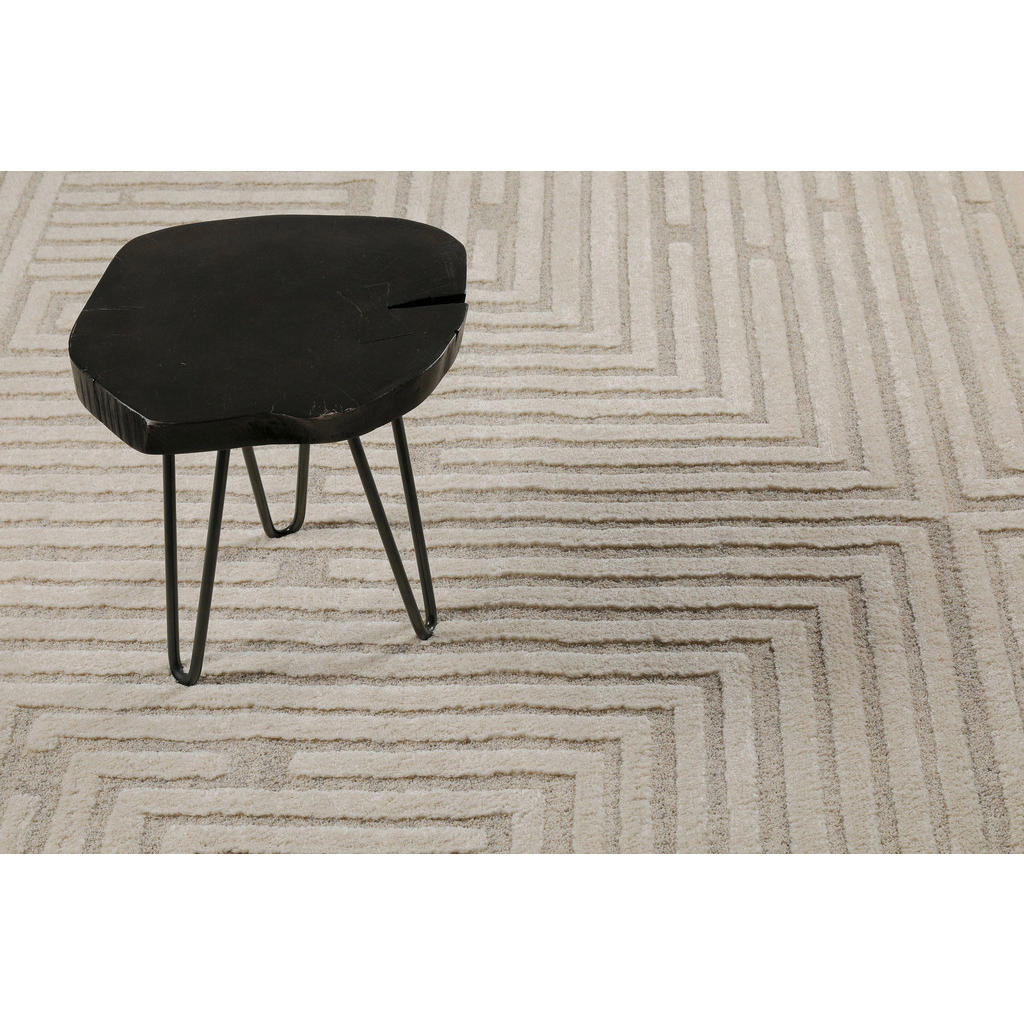 Thumbnail - Wecon Home Webteppich Hillmar, Creme, Textil, geometrisch, rechteckig, 80x150 cm, für Fußbodenheizung geeignet, in versc...