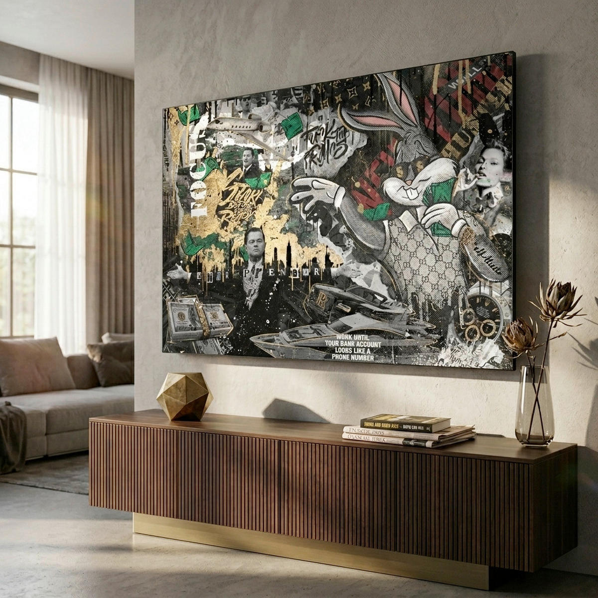 KUNSTDRUCK 116/78 cm  - Multicolor, Basics, Holz (116/78cm)