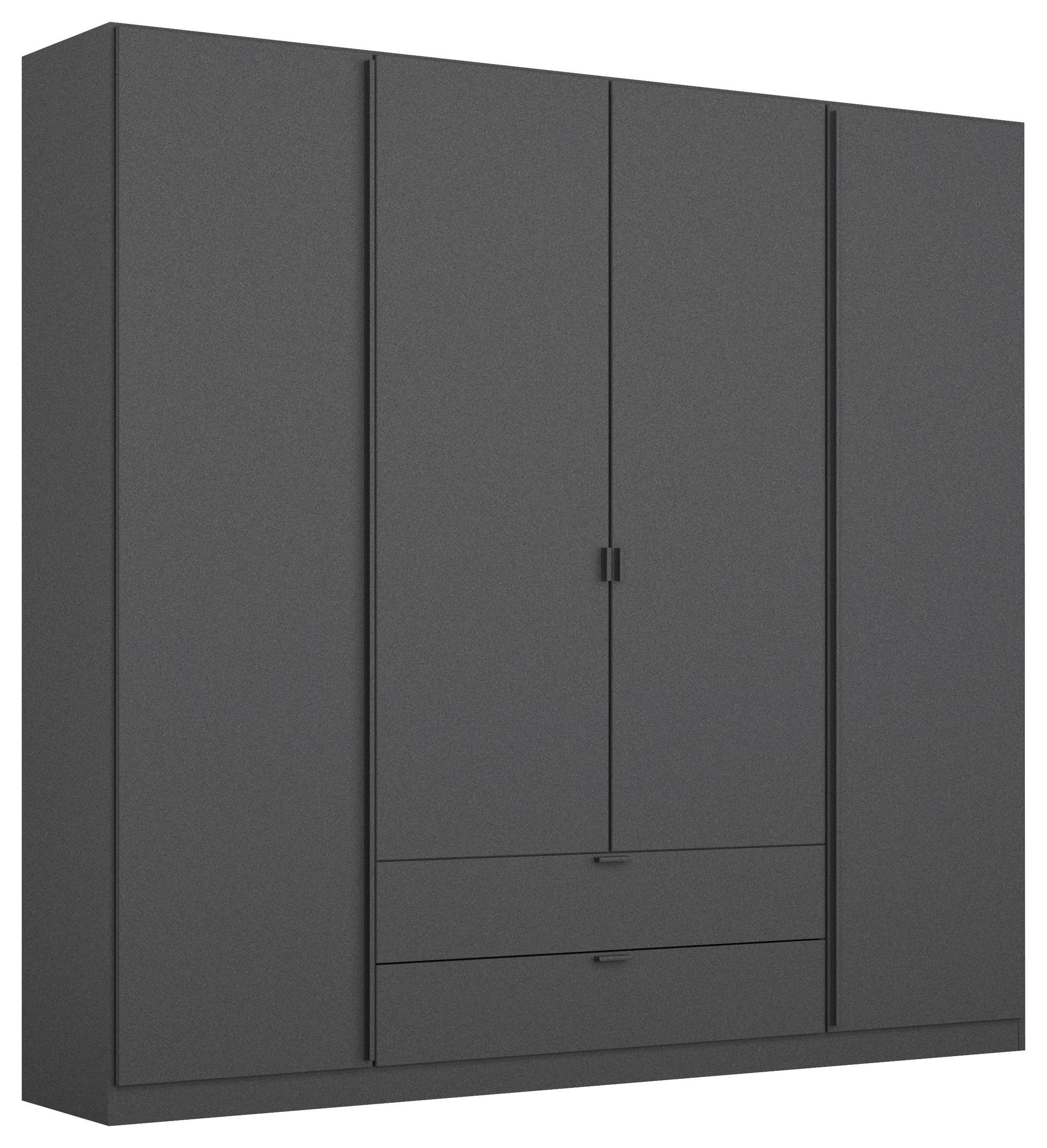 DREHTÜRENSCHRANK 181/197/54 cm,  in Grau, 4-türig  - Grau, MODERN, Holzwerkstoff/Metall (181/197/54cm) - Rauch Möbel