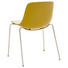 Stuhl in Kunststoff, Metall Chromfarben, Creme, Currygelb - Chromfarben/Currygelb, Design, Kunststoff/Metall (59,5/81,5/55cm)