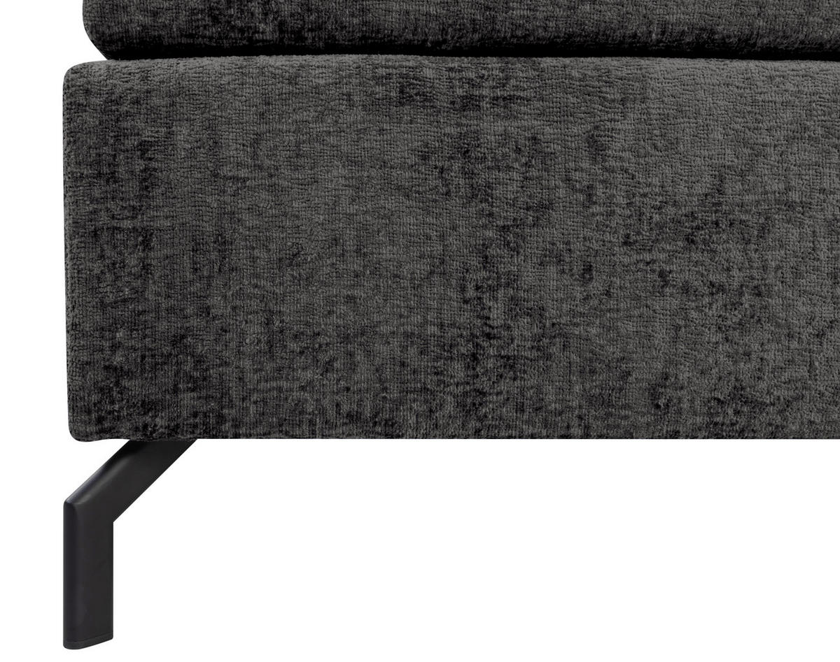 BOXSPRINGBETT 160/200 cm  in Anthrazit  - Anthrazit/Schwarz, Design, Textil/Metall (160/200cm) - Esposa