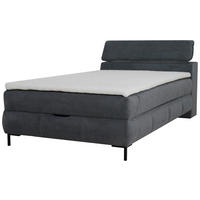 BOXSÄNG 120/200 cm  i antracit  - svart/antracit, Klassisk, metall/trämaterial (120/200cm) - Visionight