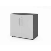 AKTENSCHRANK Graphitfarben, Grau  - Graphitfarben/Grau, Basics, Holzwerkstoff (80/74,8/41,7cm) - Venda