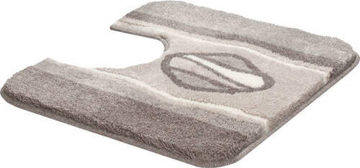 WC-VORLEGER Taupe 50/55 cm  - Taupe, Basics, Kunststoff/Textil (50/55cm)