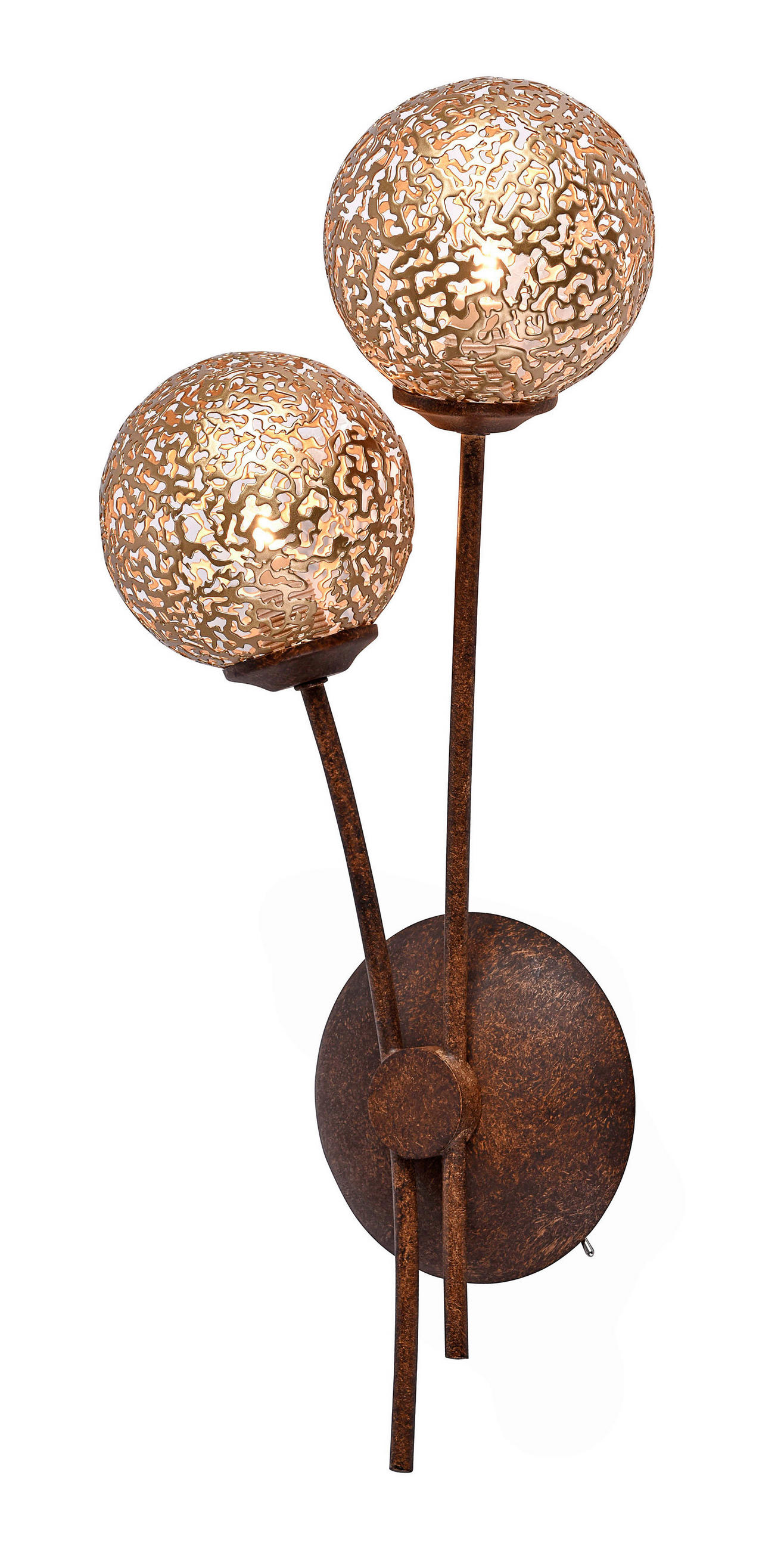 WANDLEUCHTE   - Rostfarben, LIFESTYLE, Metall (44/19/5cm)