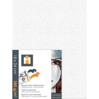 MALÍŘSKÉ PLÁTNO, 18/24/1,7 cm - bílá, Basics, textil (18/24/1,7cm)