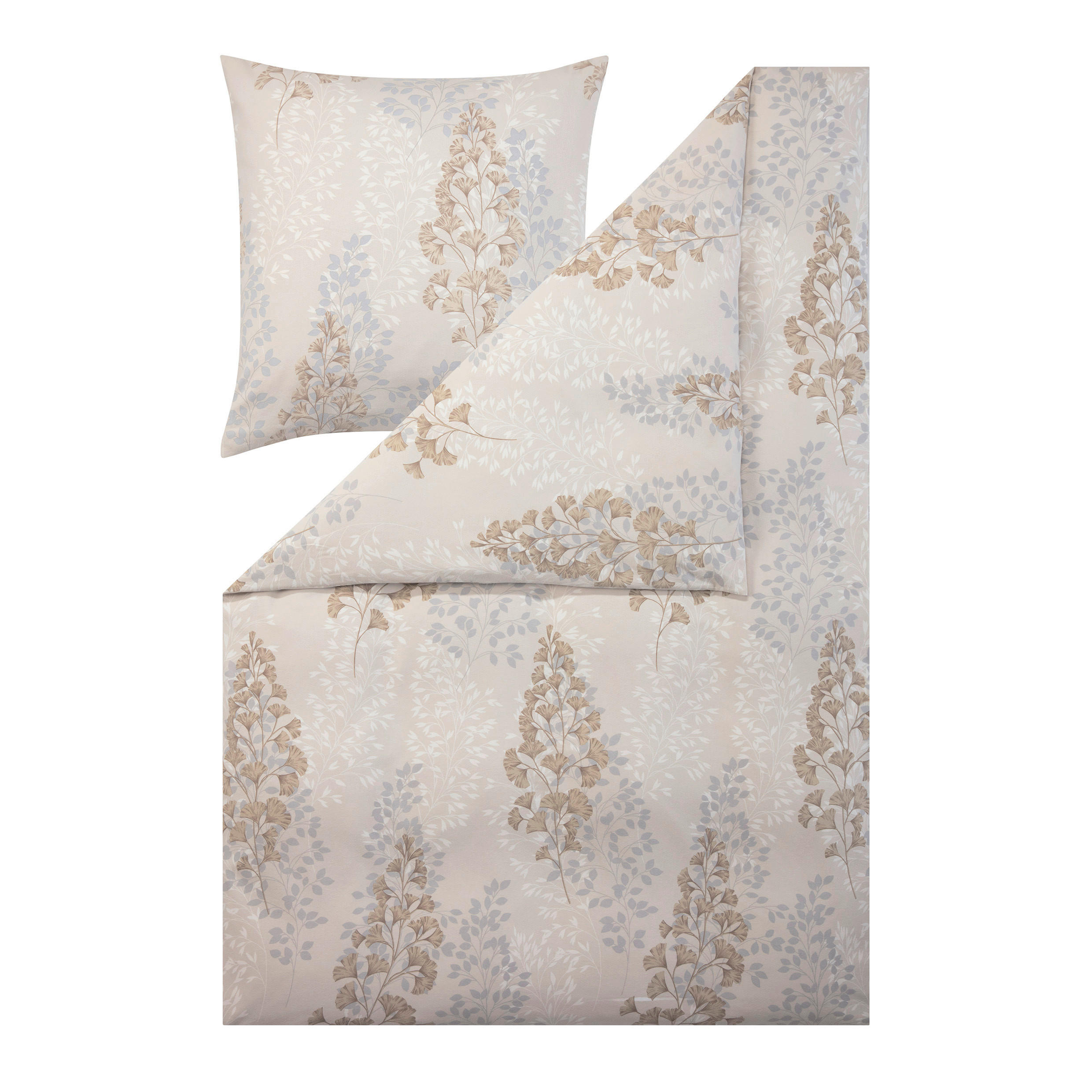 BETTWÄSCHE Atelier Flanell 155/200 cm  - Naturfarben, Design, Textil (155/200cm) - Estella