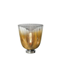 TISCHLEUCHTE Fiori 30/37 cm   - Chromfarben/Goldfarben, Basics, Glas/Metall (30/37cm) - Musterring