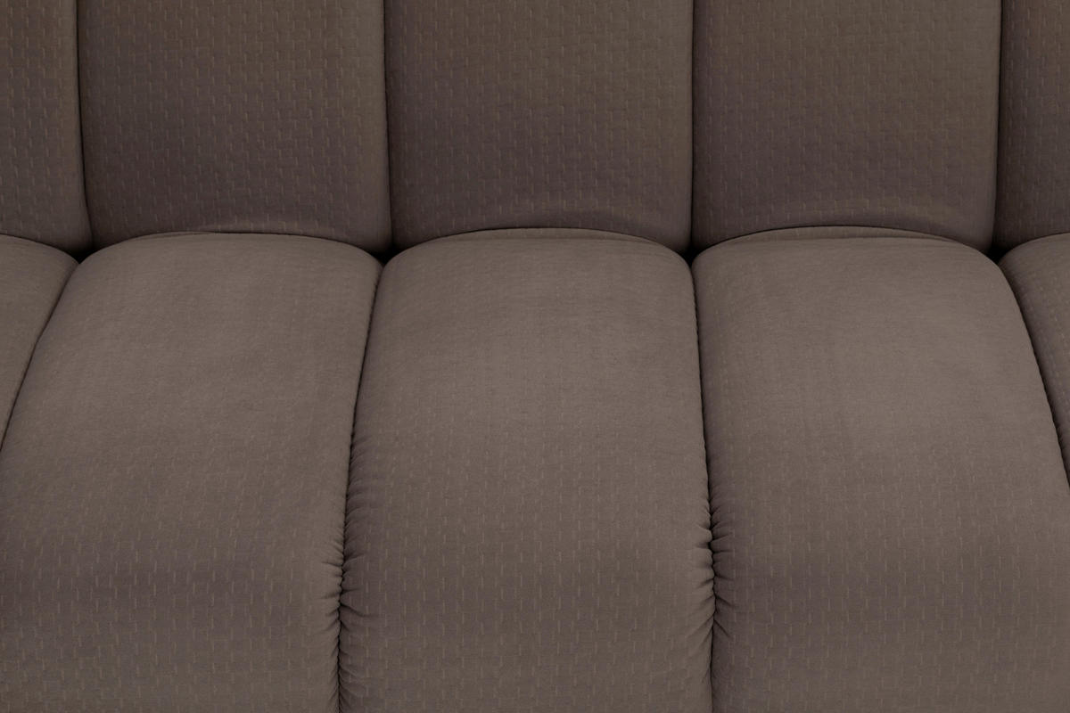 JUGEND- UND KINDERSOFA Flanell Braun  - Schwarz/Braun, MODERN, Holz/Textil (180/81/93cm) - P & B