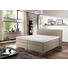 BOXSPRINGBETT "PRINZ" Lederlook 180/200 cm INKL. Topper - Schlammfarben/Silberfarben, Design, Holzwerkstoff/Textil (180/200cm) - Novel