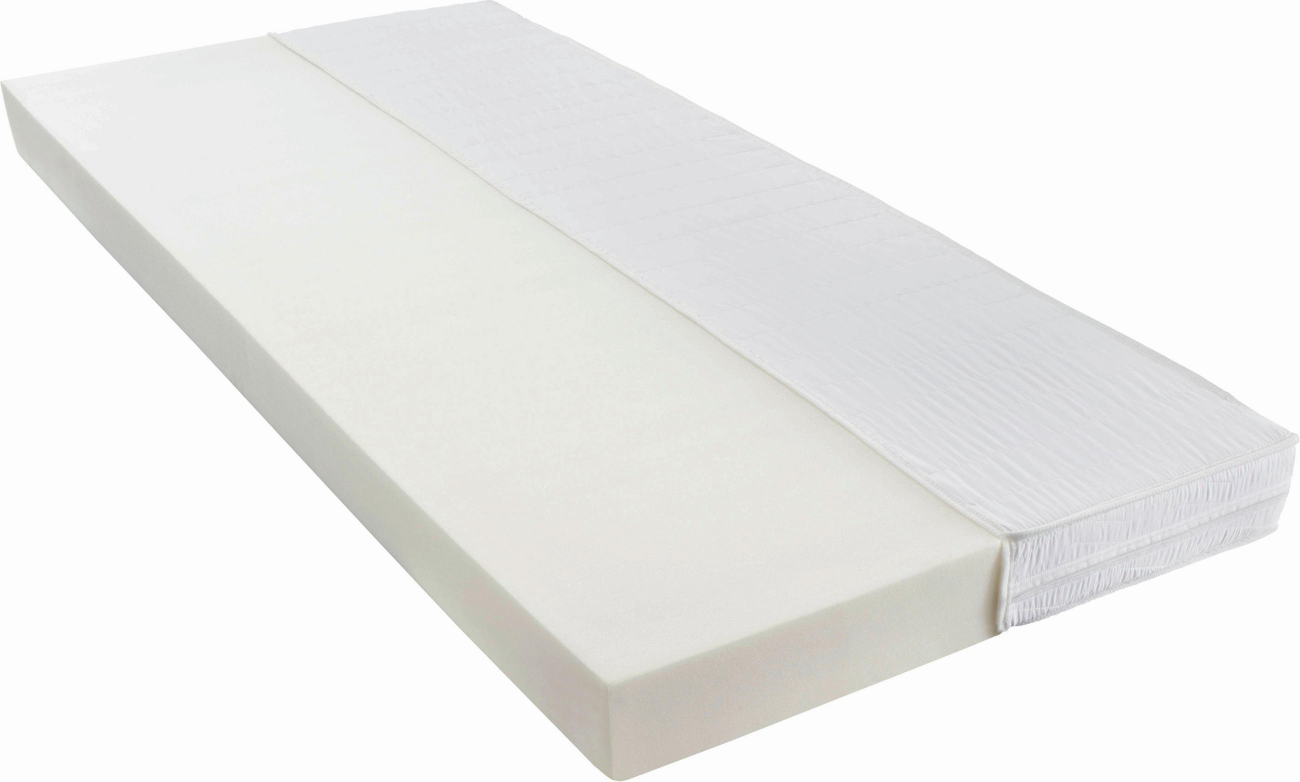 KOMFORTSCHAUMMATRATZE 90/200 cm Höhe ca. 13 cm  - Weiß, Basics, Textil (90/200cm) - Boxxx