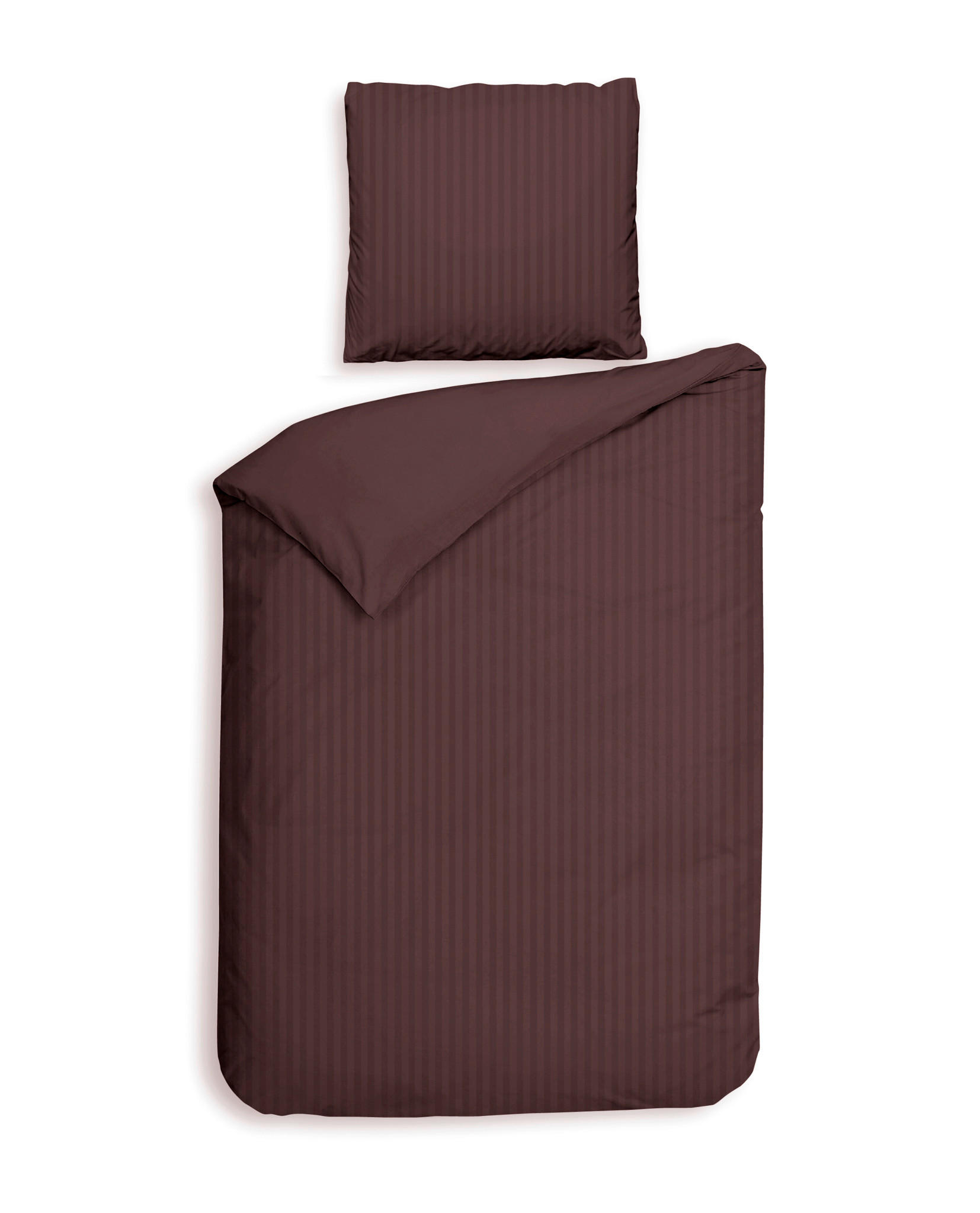 BETTWÄSCHE Banda Makosatin 155/220 cm  - Braun, Basics, Textil (155/220cm)
