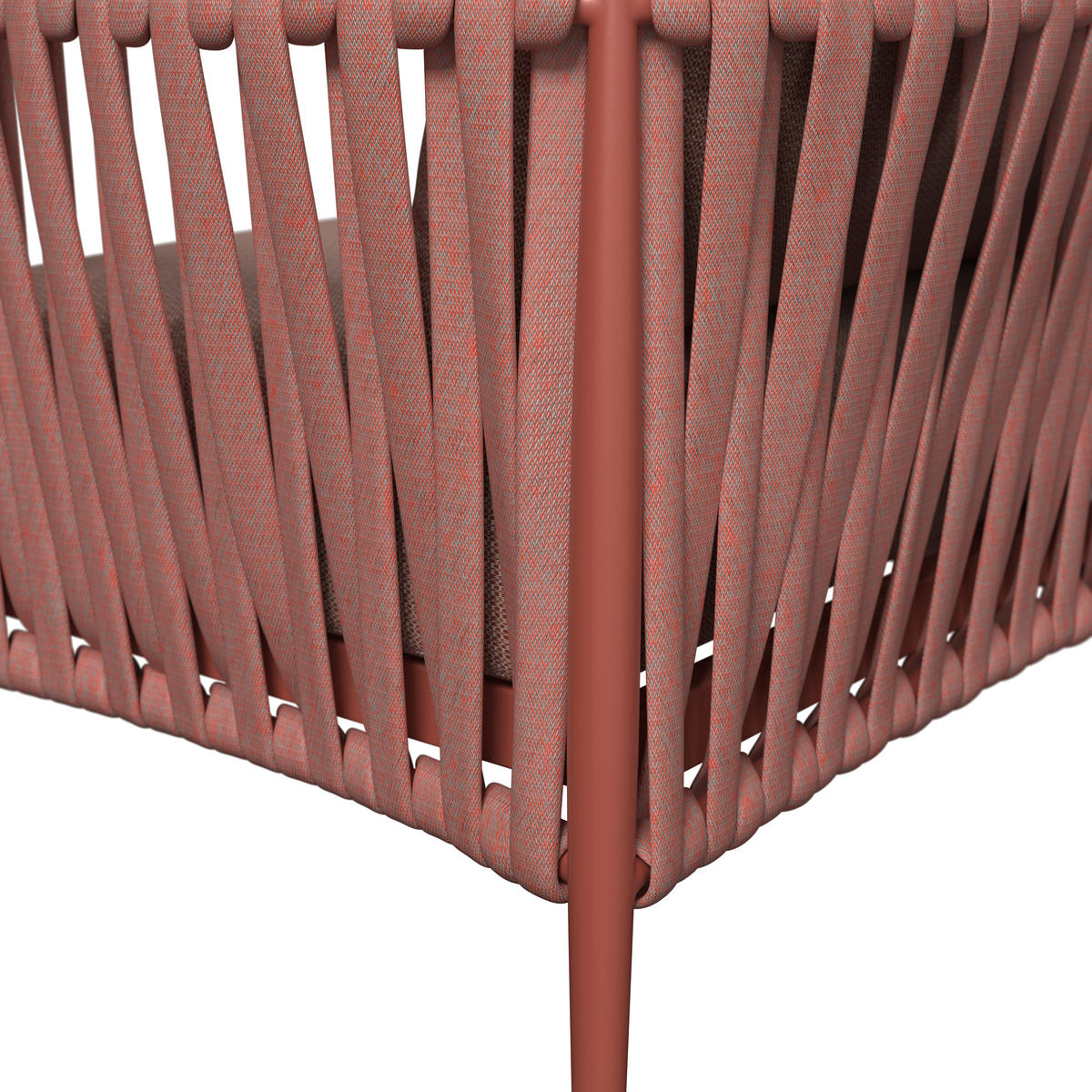 LOUNGESESSEL Rot Aluminium  - Rot, Design, Textil/Metall (91/68/81cm) - Amatio