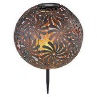 SVJETILJKA SOLARNA  - zelena/zlatne boje, Basics, metal (26/37cm) - Globo