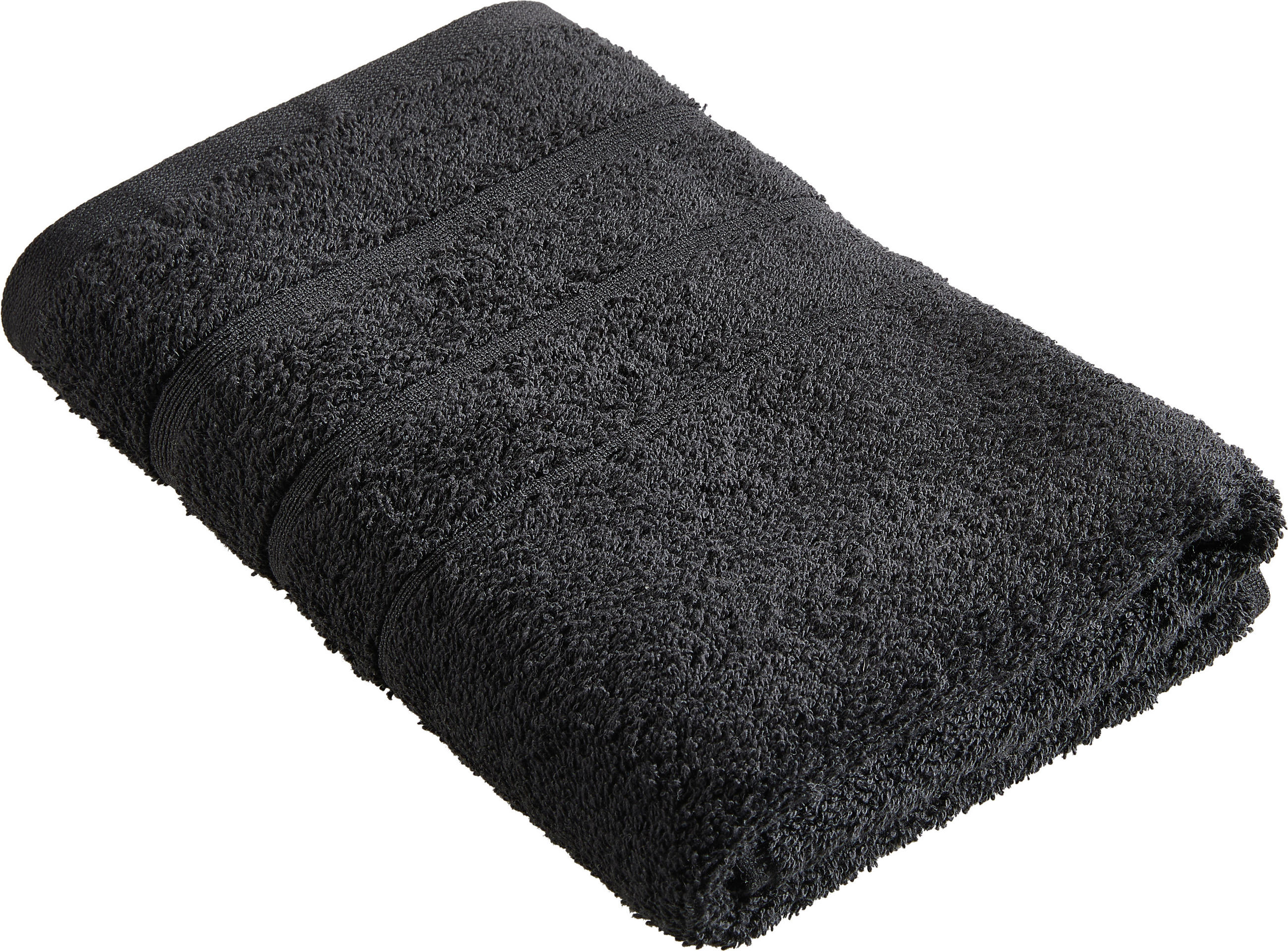 HANDTUCH MAKI Schwarz  - Schwarz, Basics, Textil (50/100cm) - Bio:Vio