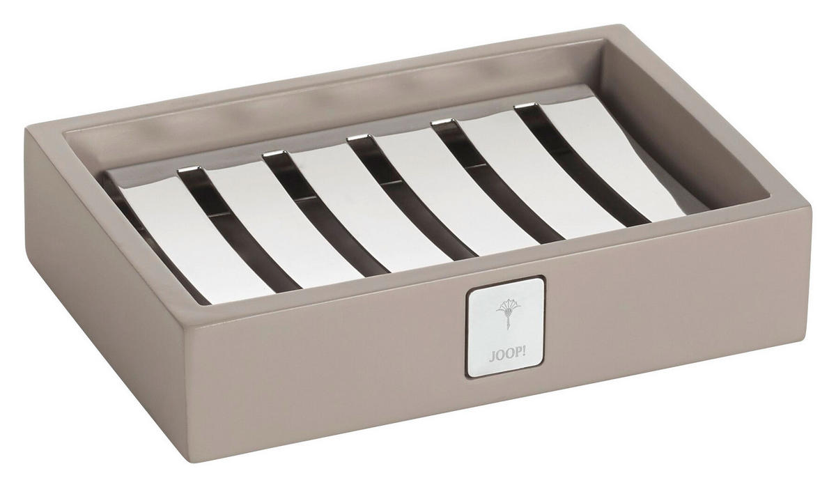 SEIFENSCHALE - Beige/Grau, Design, Kunststoff (12,5/3/8,5cm) - Joop!