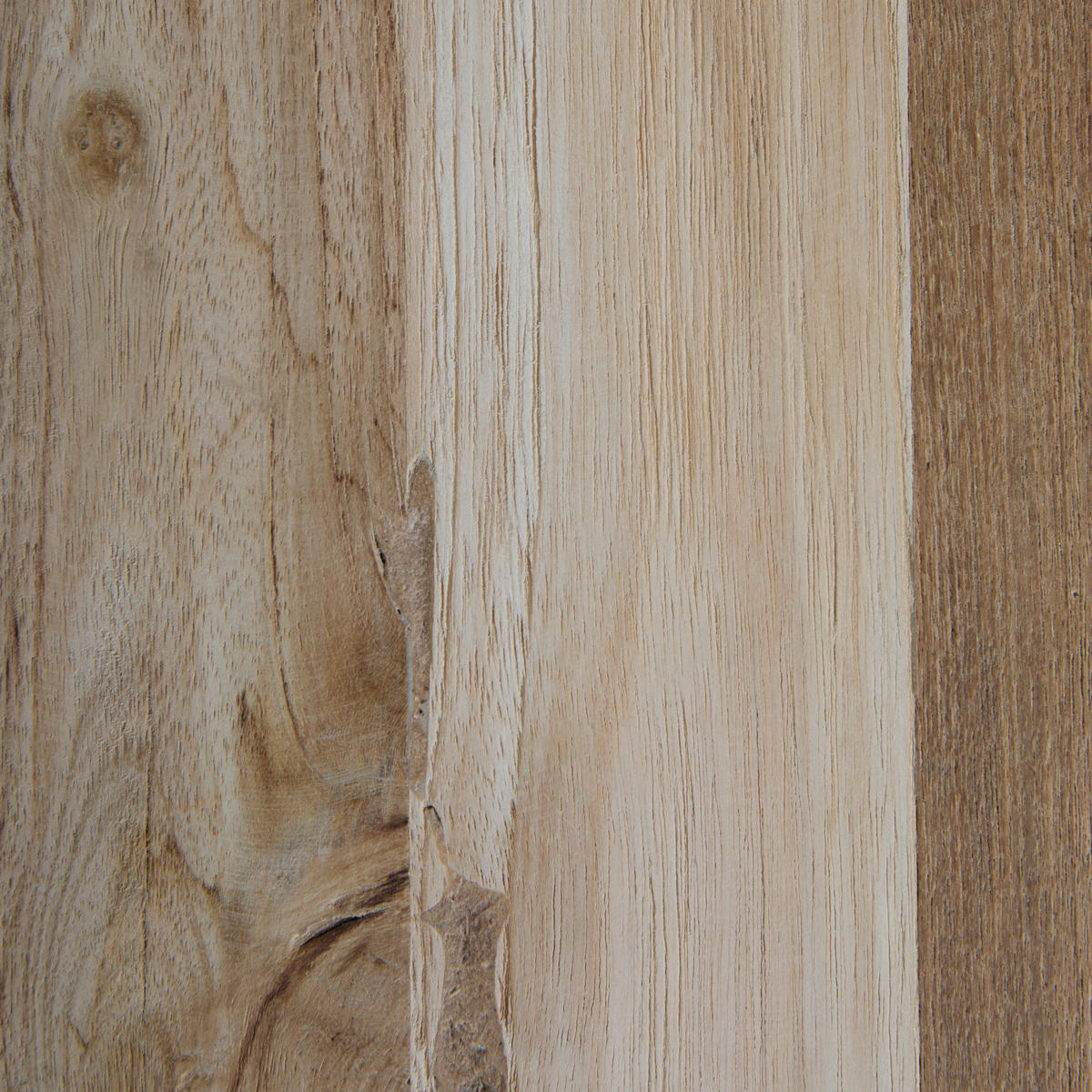 HOCKERBANK 90/50/25 cm Naturfarben Recyclingholz vollmassiv  - Naturfarben, Design, Holz (90/50/25cm) - Livetastic