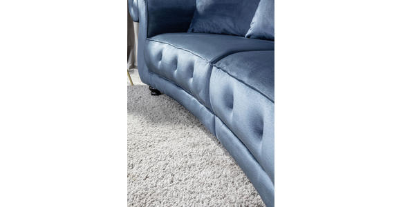 BIGSOFA in Flachgewebe Petrol  - Petrol, Design, Holz/Textil (288/100/110cm) - Carryhome