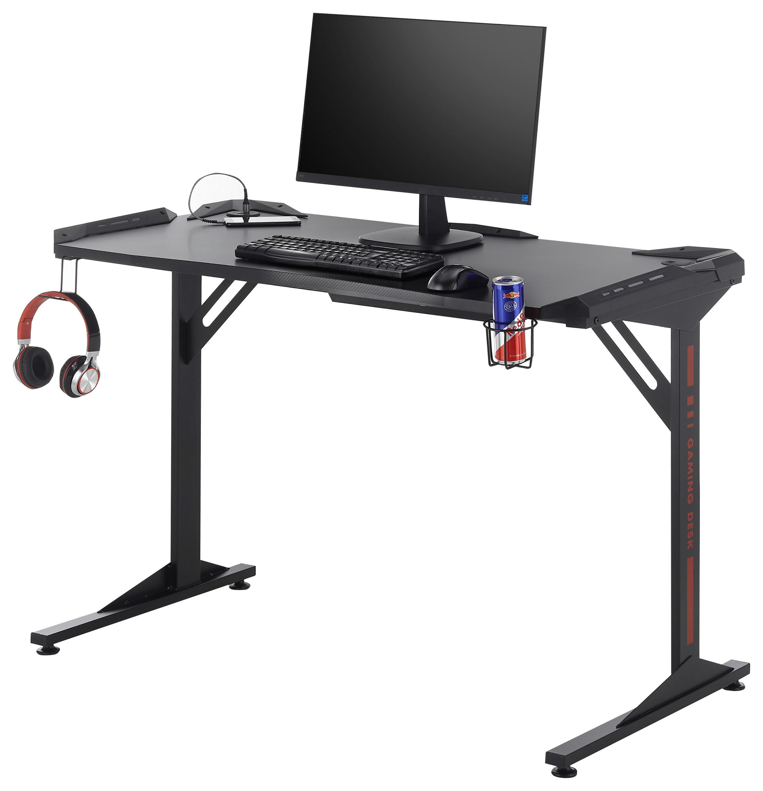 GAMER ASZTAL 119/78/60 cm  - Design, műanyag (119/78/60cm) - Carryhome