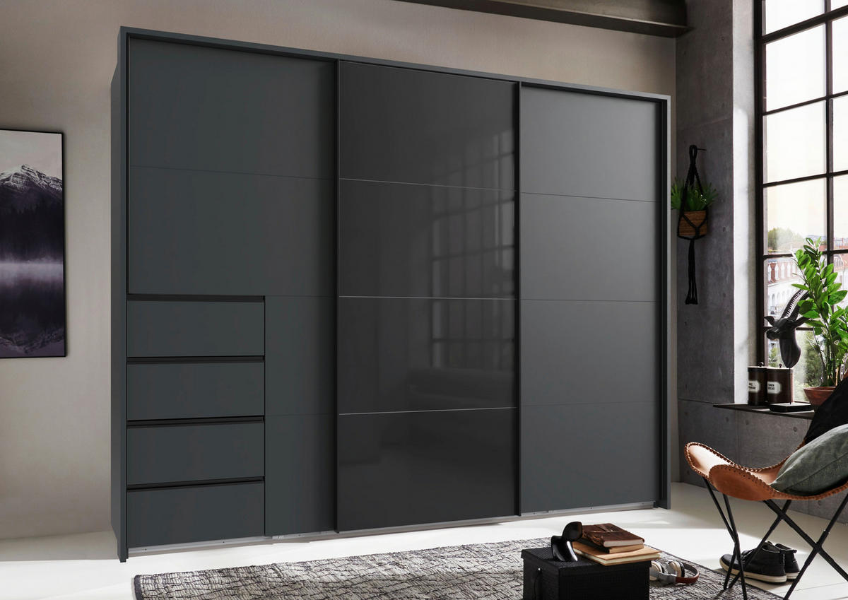 PASSEPARTOUTRAHMEN 273/213/12 cm   - Graphitfarben, Konventionell, Holzwerkstoff (273/213/12cm) - Boxxx