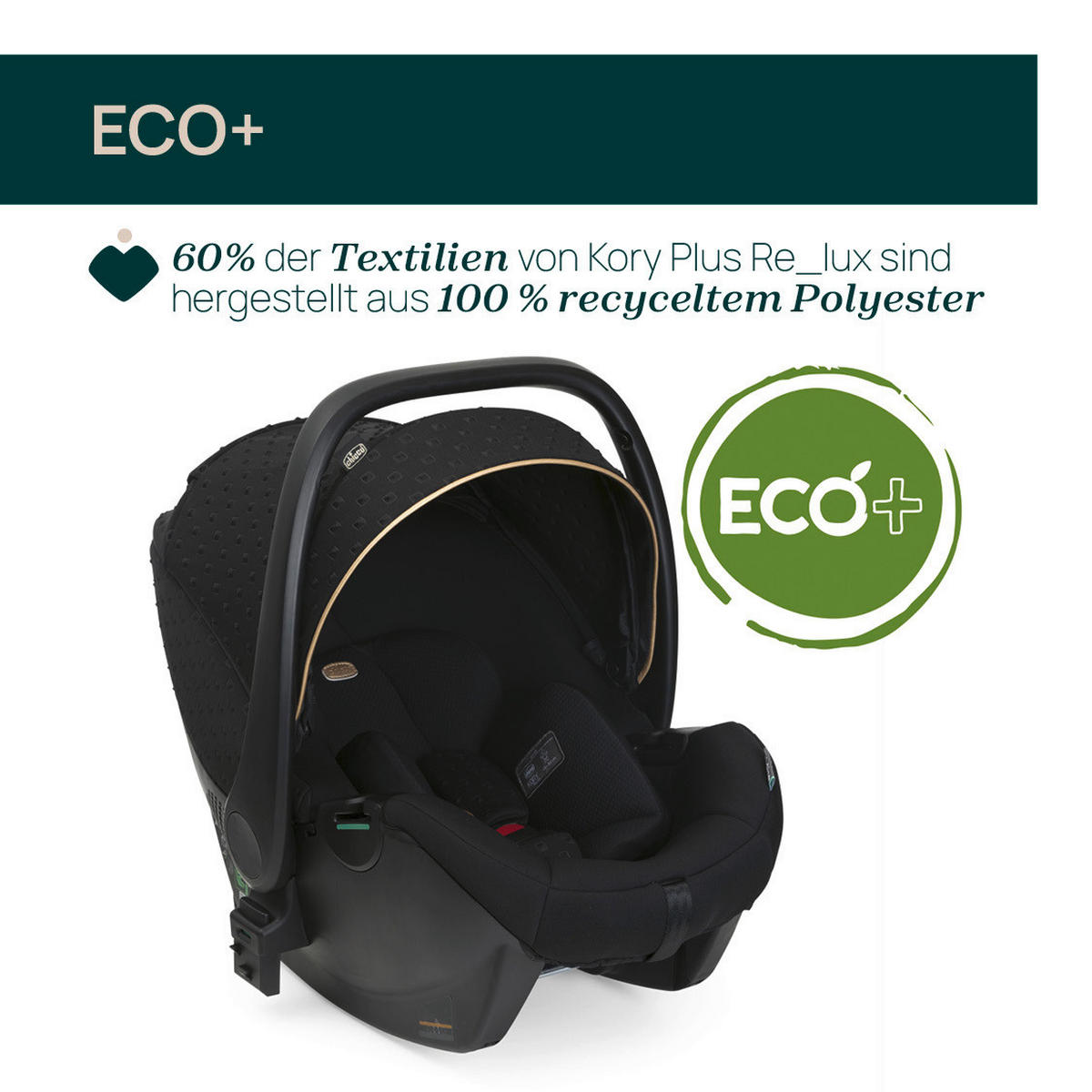 KINDERAUTOSITZ Kory Air Plus Black Lux   - Schwarz, Basics (63/36/57/37cm) - Chicco