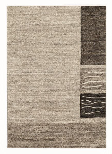 Webteppich Natura Wool Corner Naturfarben 65x130 cm