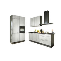 ECKKÜCHE 120/220 cm  in Graphitfarben, Schwarz, Tannenholzfarben  - Tannenholzfarben/Schwarz, Design, Holzwerkstoff/Metall (120/220cm) - Xora