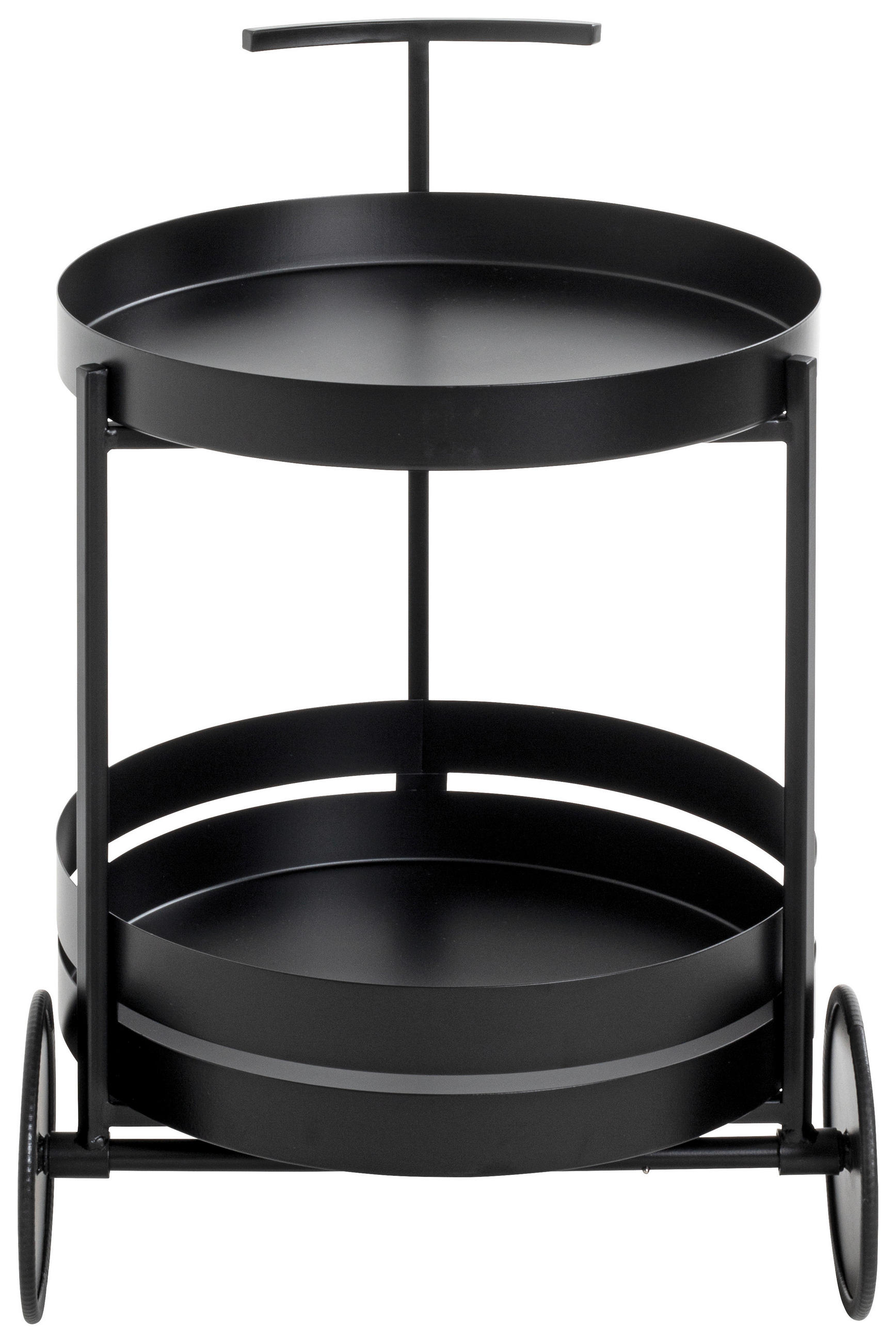 SERVIERWAGEN Schwarz  - Schwarz, Design, Metall (42/42/61cm)