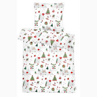 BETTWÄSCHE MAX Flanell 135/200 cm  - Waldgrün/Rot, Design, Textil (135/200cm) - Apelt