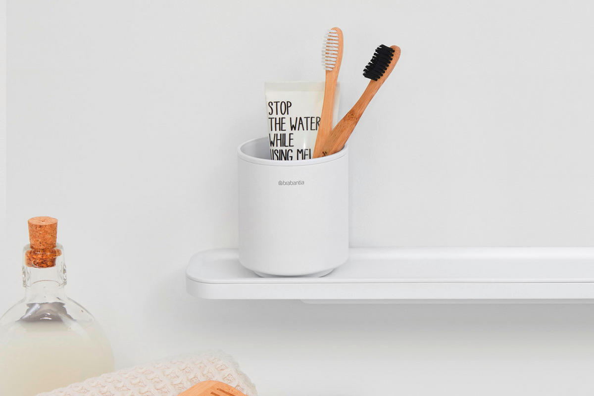 KUPAONSKA ČAŠA  bijela  metal, plastika  MINDSET  - bijela, Basics, metal/plastika (8.1/9.4/8.1cm) - Brabantia