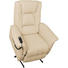 FERNSEHSESSEL Echtleder Beige - Beige/Schwarz, KONVENTIONELL, Leder/Kunststoff (92/115/92cm) - XORA