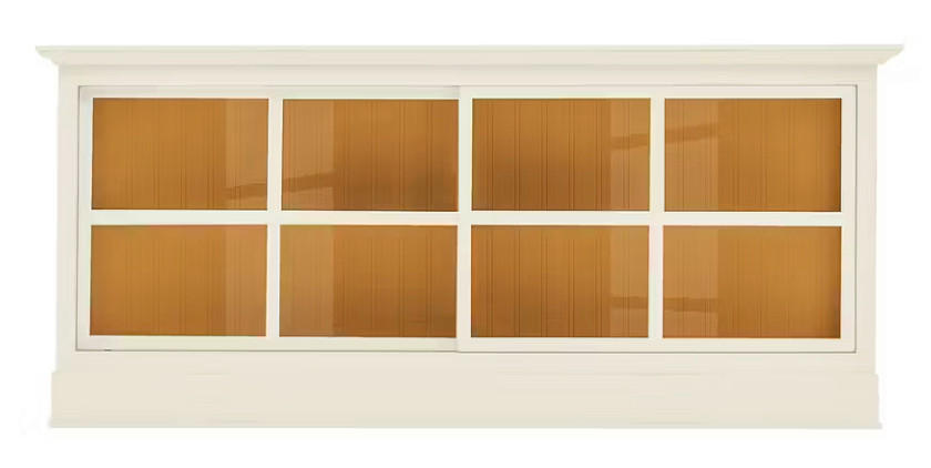 SIDEBOARD UrbanClass  in 190,5/82/49 cm  - Weiß/Honig, LIFESTYLE, Glas/Holz (190,5/82/49cm) - Livetastic