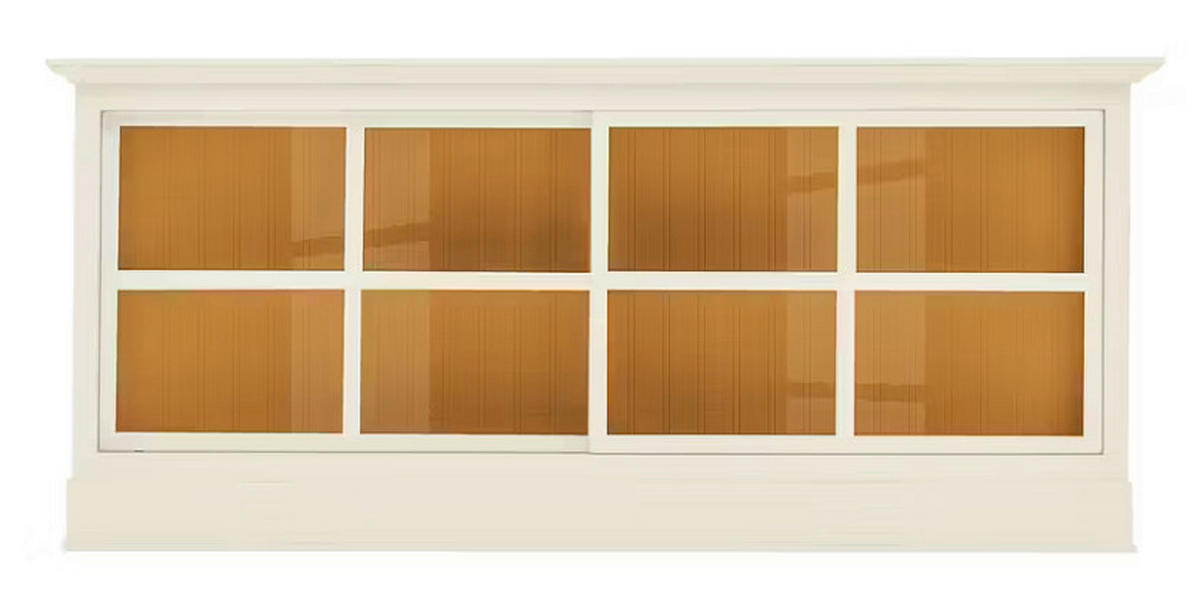 SIDEBOARD UrbanClass  in 190,5/82/49 cm  - Weiß/Honig, LIFESTYLE, Glas/Holz (190,5/82/49cm) - Livetastic